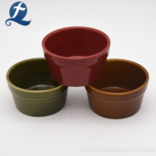 Groothandel veilige mooie cake keramische Ramekin